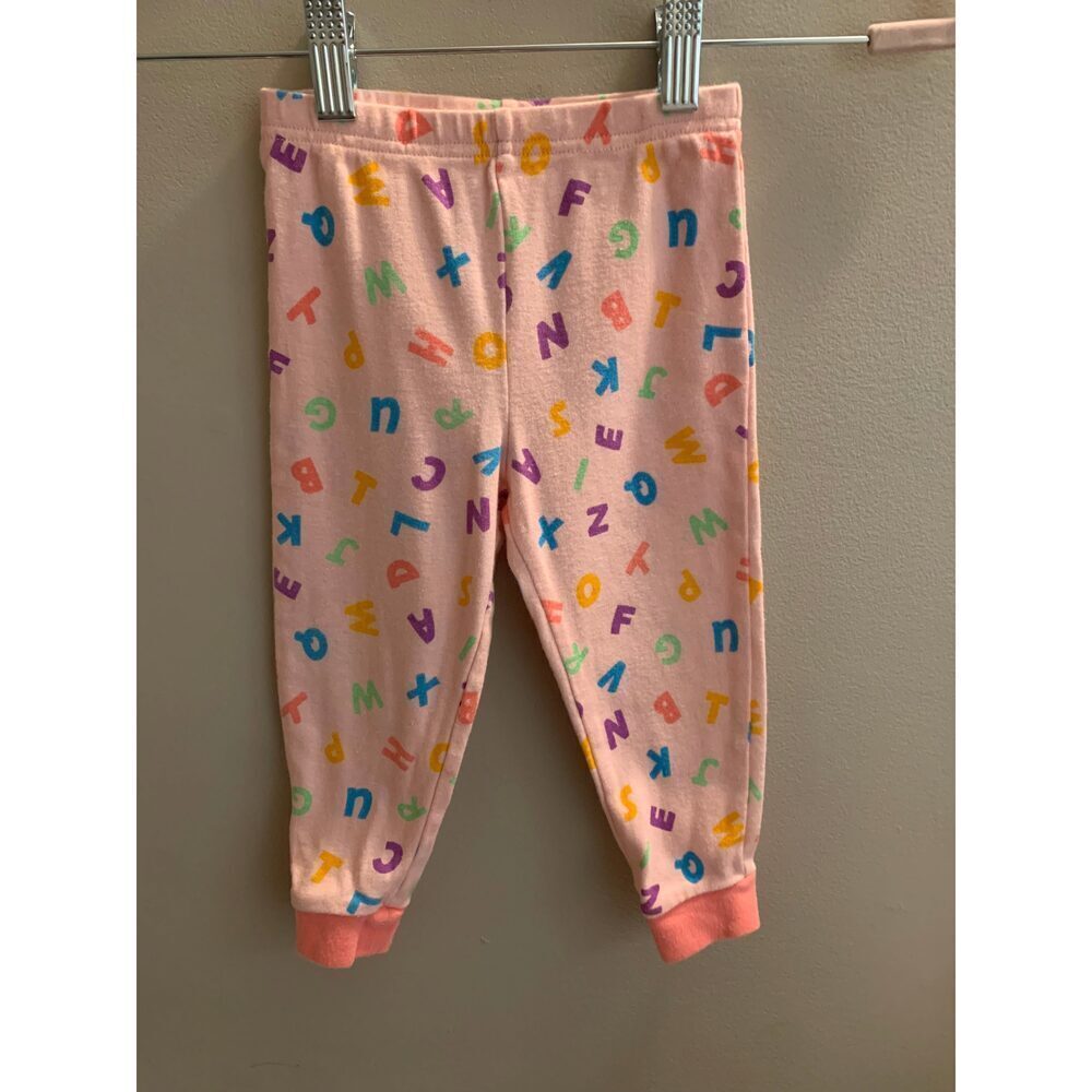 George Pink Alphabet Baby Pants Sz 18-24 months